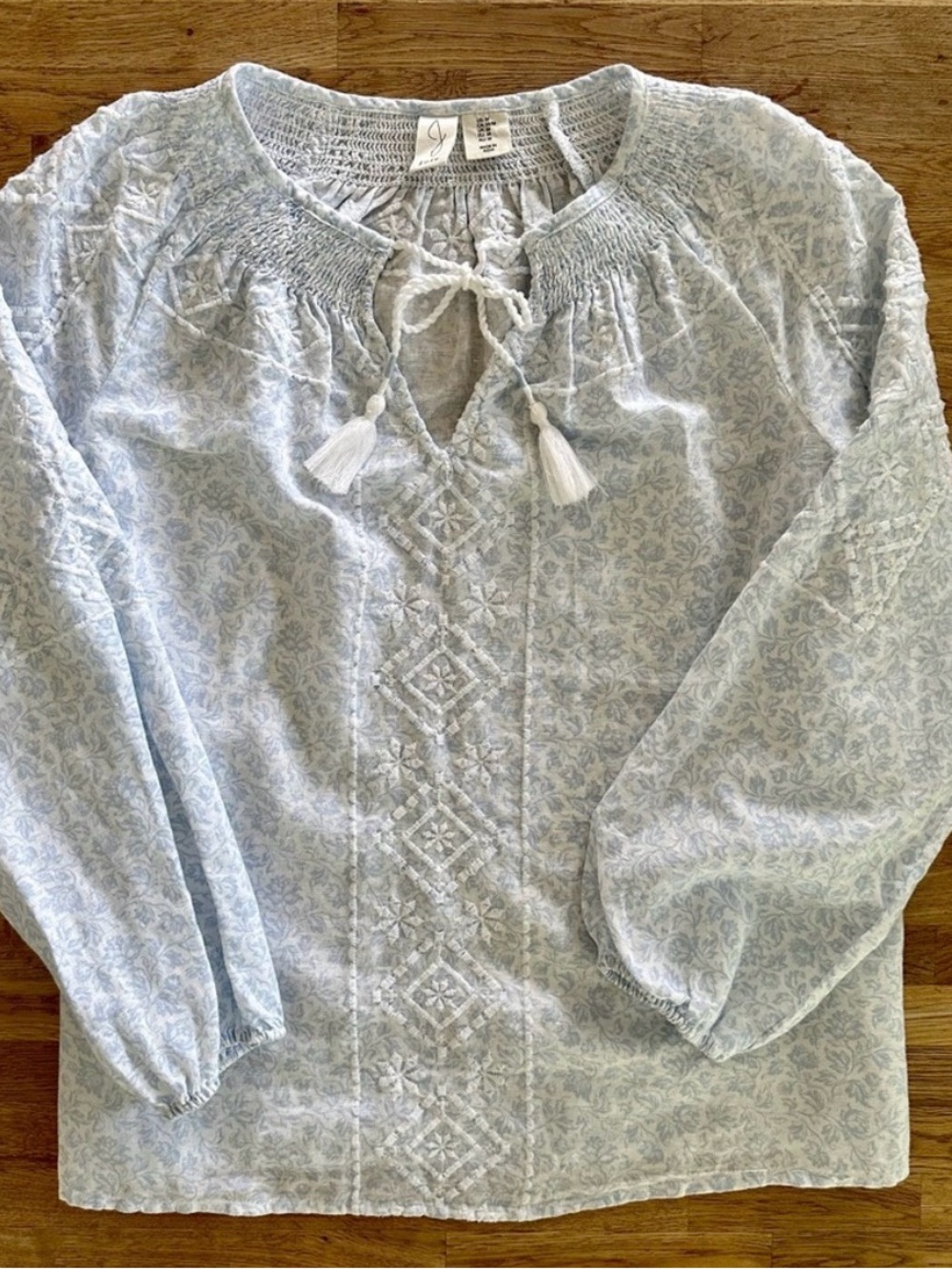 Joie Light Blue Floral Blouse 🦋